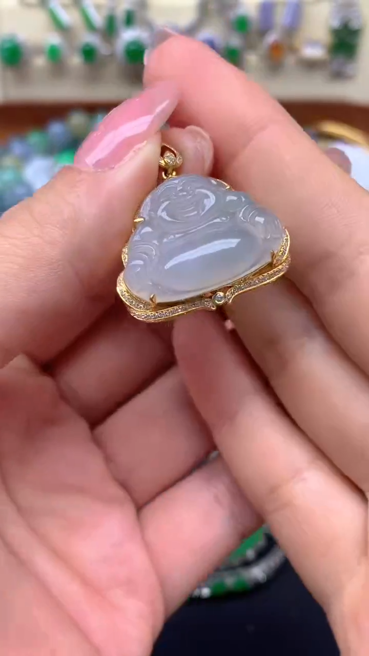 【闪购商品】翡翠颈饰18K金镶嵌231-天然翡翠