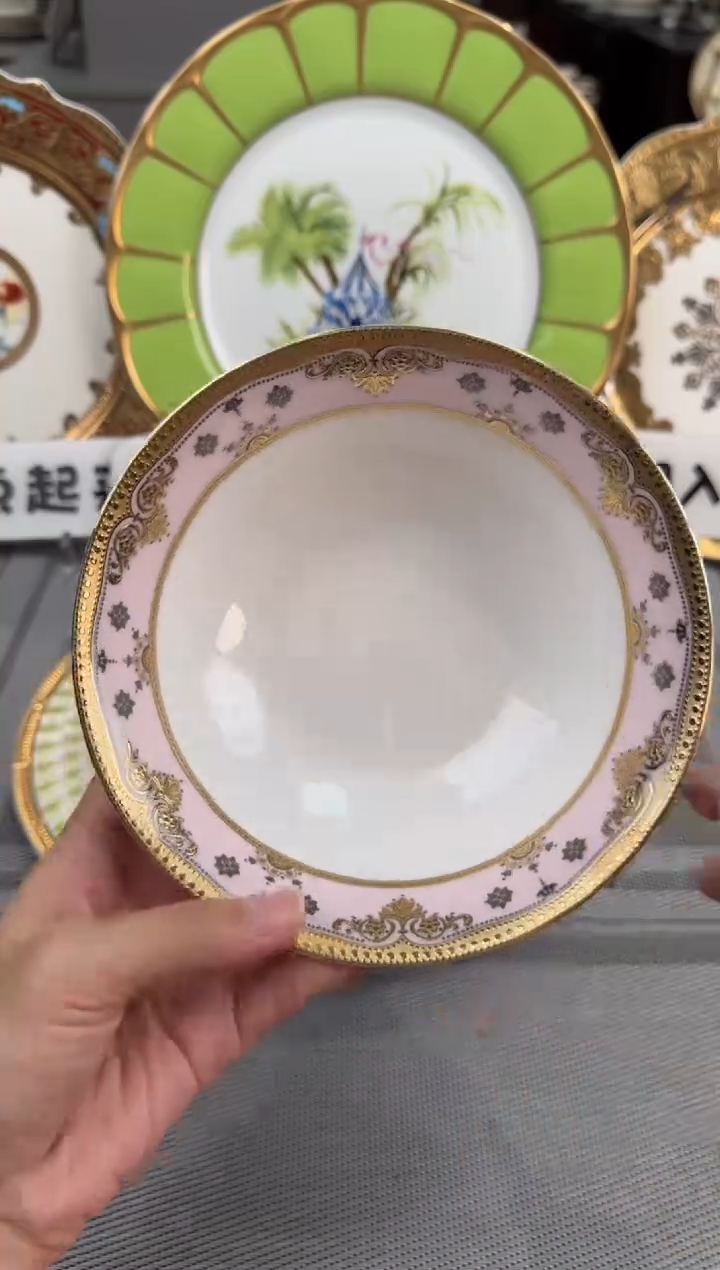 【闪购商品】瓷片6英寸水果碗两个  福利微瑕