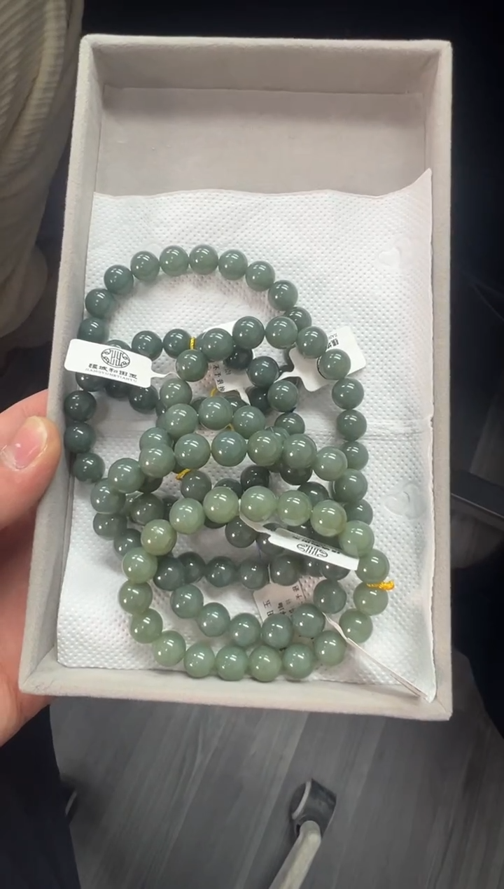 未镶嵌手串和田玉且末蓝10手串多样性拍一发一