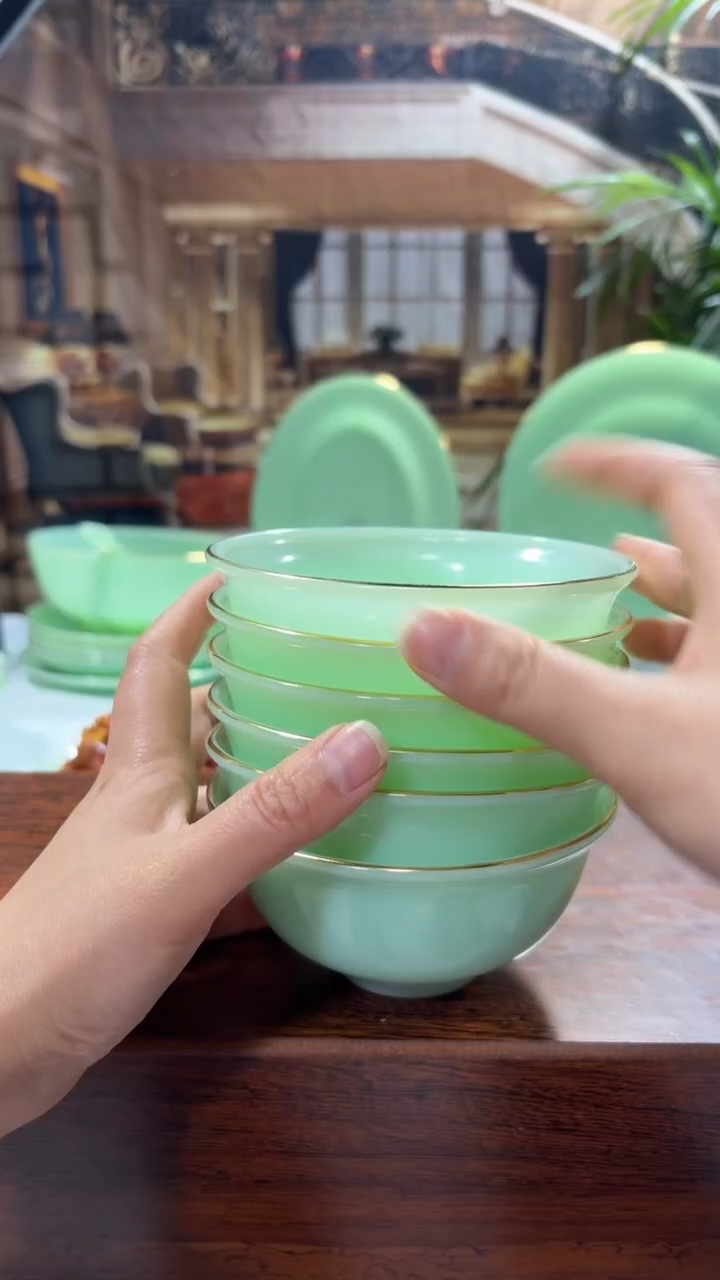 【闪购商品】.... 4.5英寸玉瓷碗6个口径11.5厘米