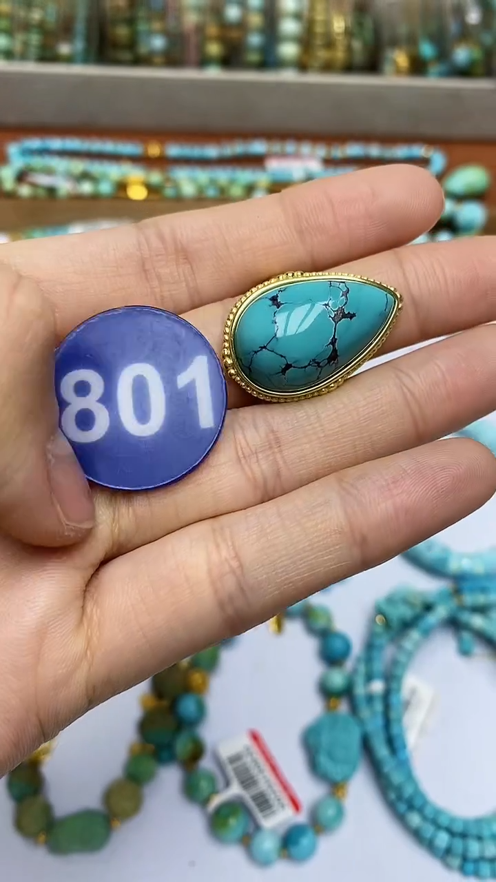 【闪购商品】绿松石戒指合金801戒指