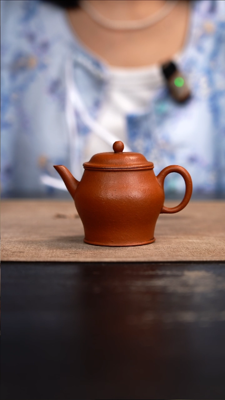 紫砂茶壶瓮形壶朱泥