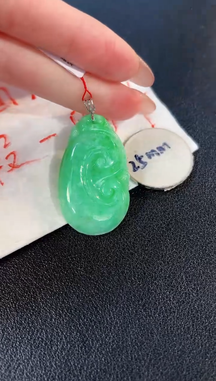 【闪购商品】翡翠颈饰18K金镶嵌缅料A货/支持复检/一件