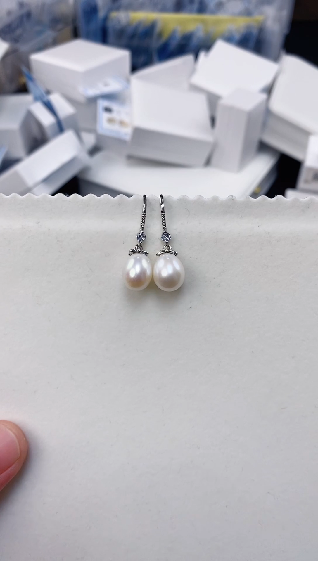 未镶嵌耳饰淡水珍珠ed1048