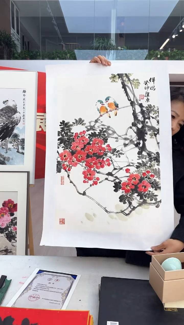 【闪购商品】纸本1孙建东老师国画作品（不带框）