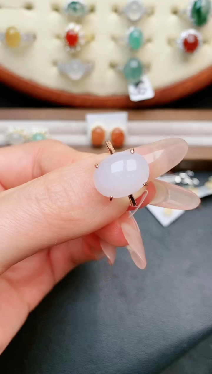 【闪购商品】翡翠戒指银S925镶嵌....