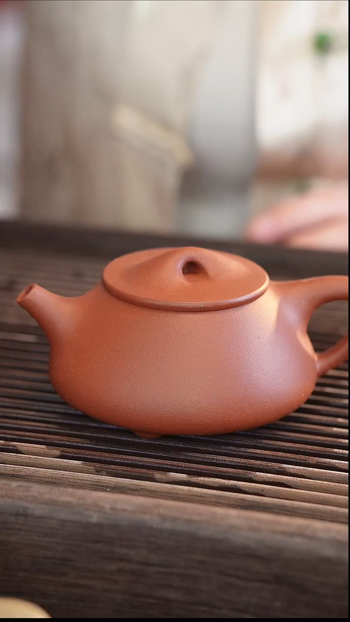 茶壶紫砂哎***害210cc 北红赤铁 景舟石瓢