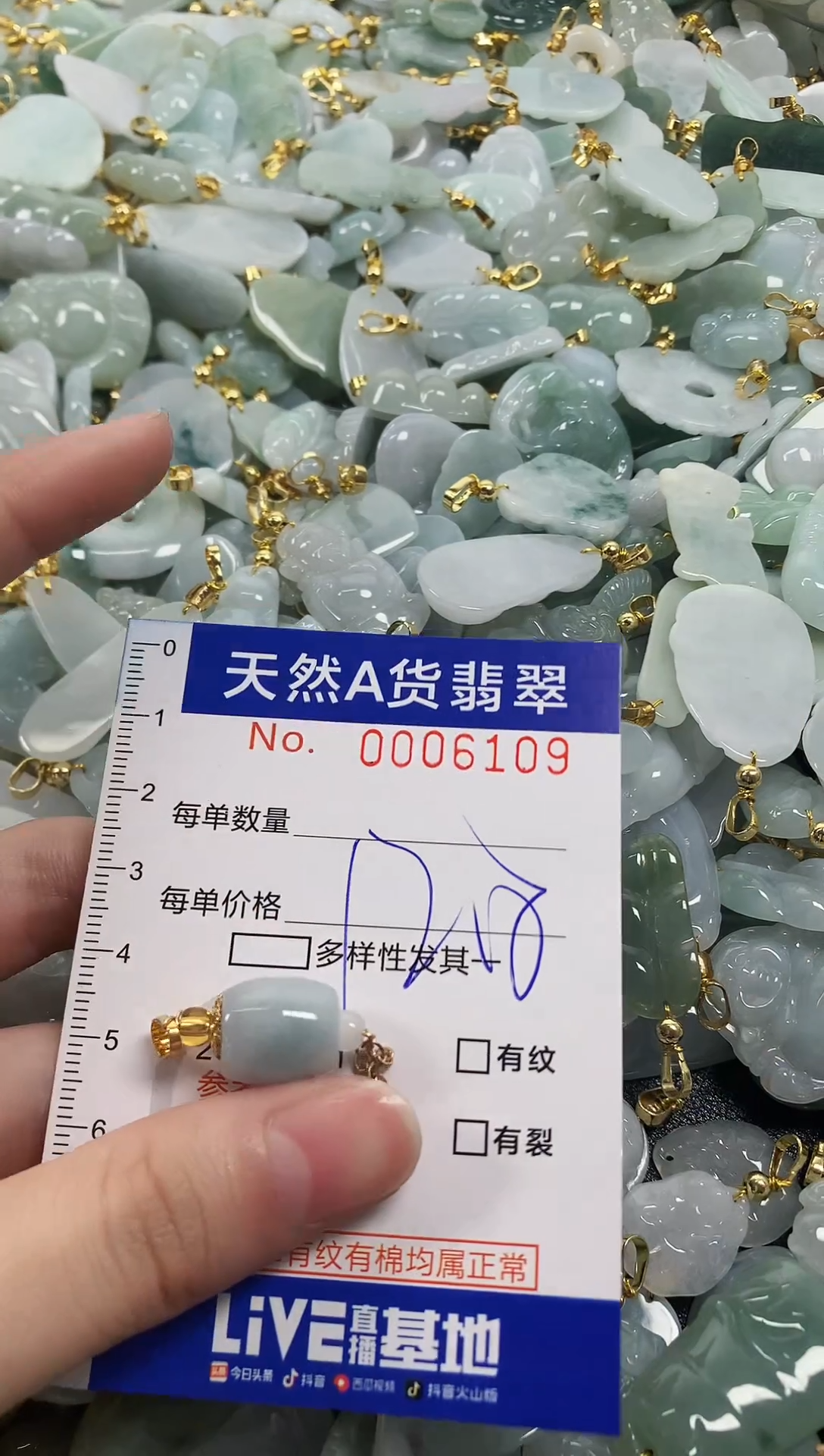 颈饰未镶嵌翡翠天然a货翡翠