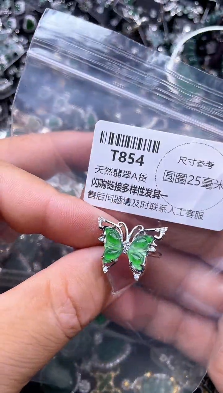 【闪购商品】翡翠颈饰未镶嵌T854戒指