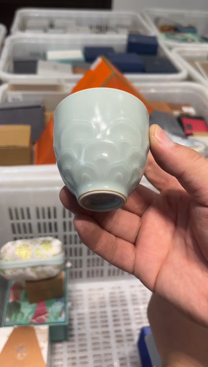 莲花主人杯天青茶具茶具