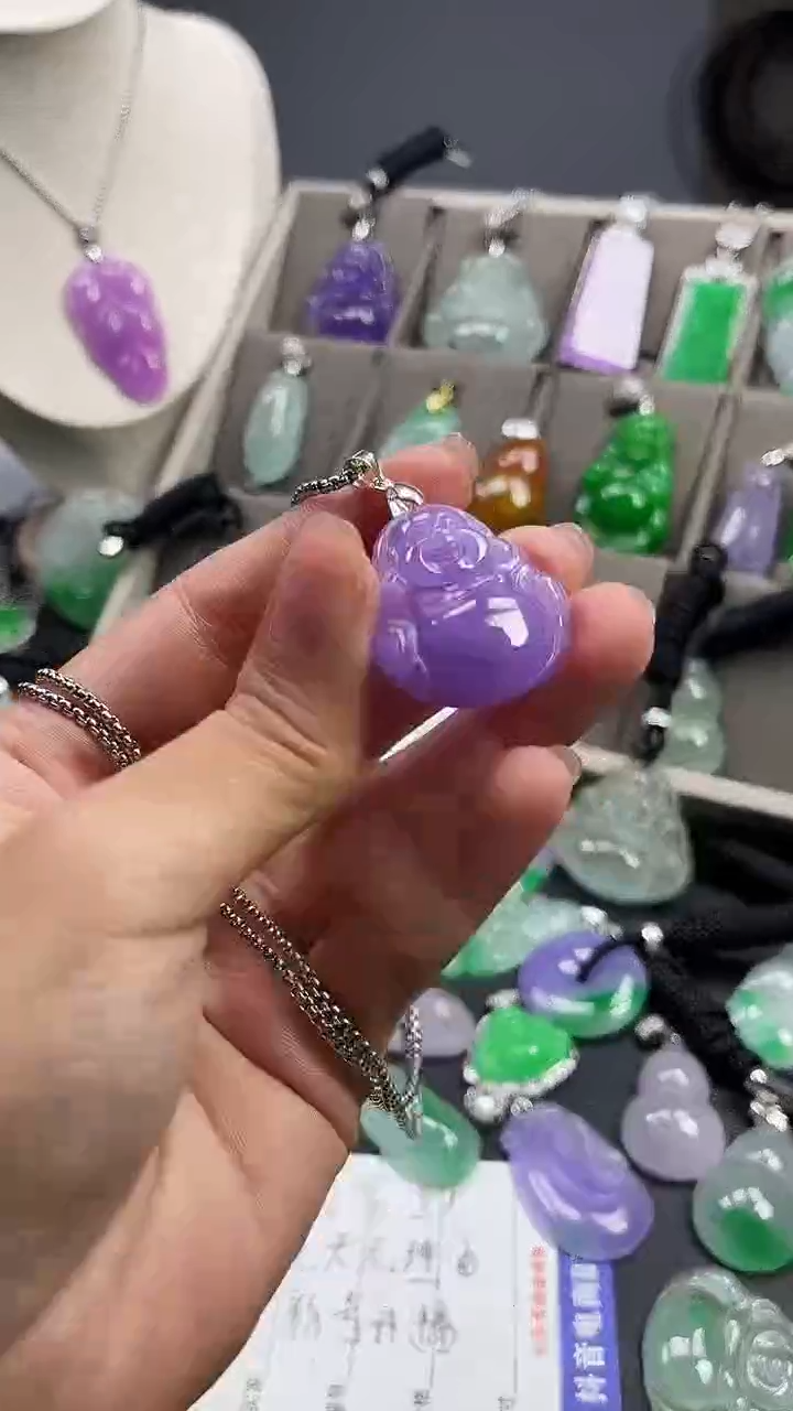 颈饰未镶嵌翡翠  所见即所得 一图一物