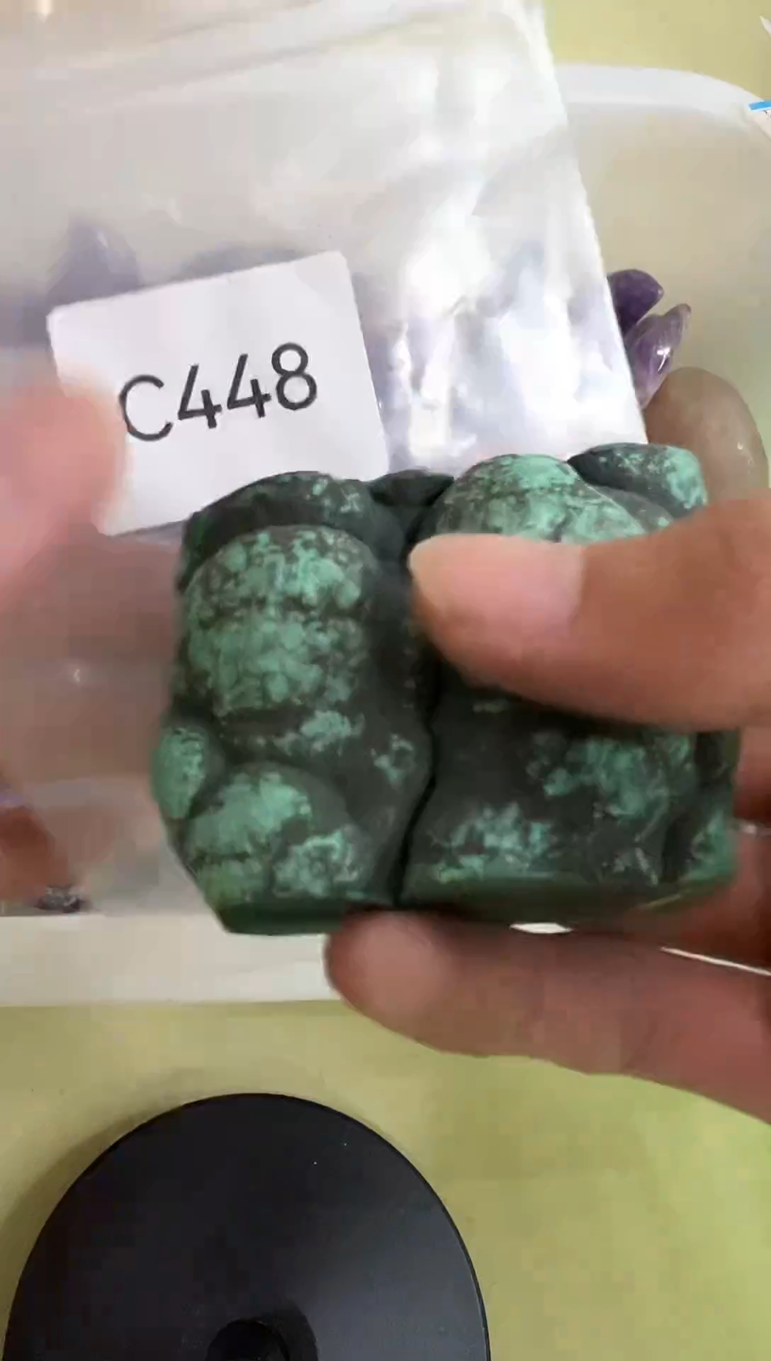 未镶嵌孔雀石珠宝奇石C448