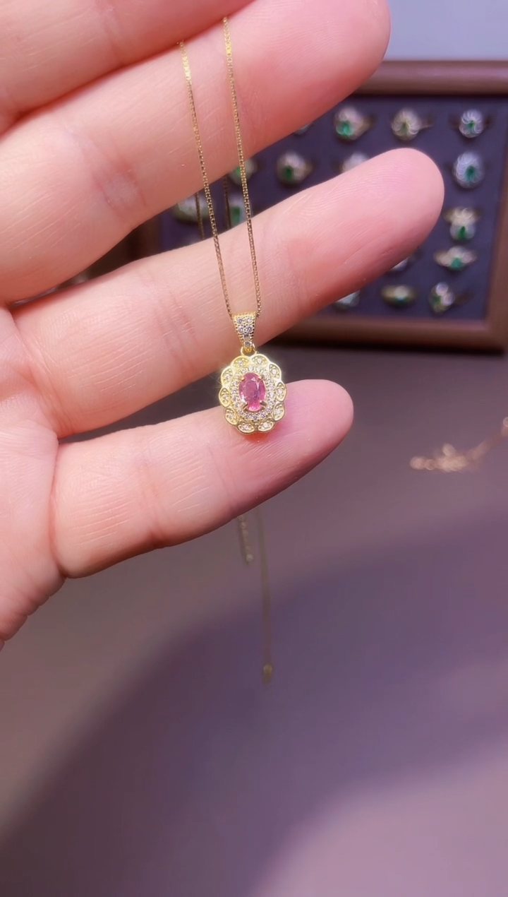 【闪购商品】彩色蓝宝石戒指银S925镶嵌1