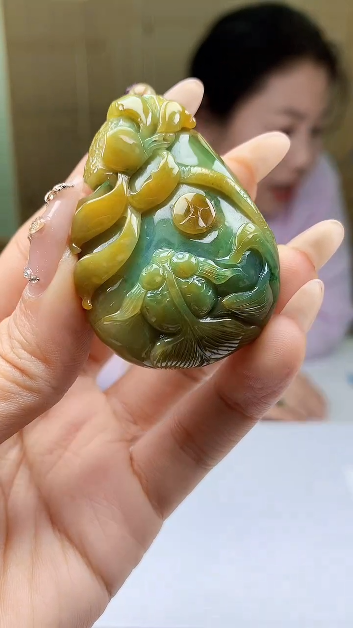 【闪购商品】定制翡翠未镶嵌4902ty-毛货挂件198