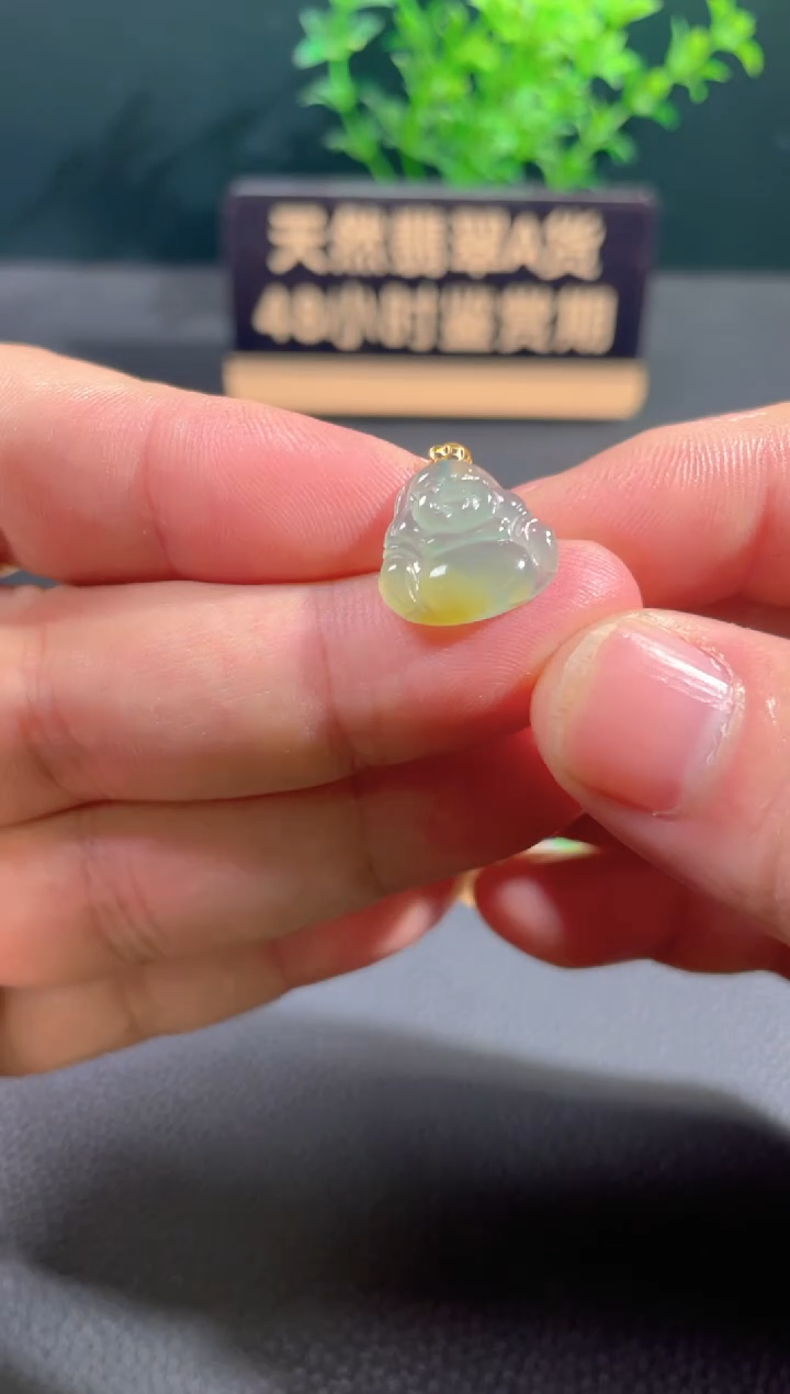 【闪购商品】翡翠颈饰18K金镶嵌翡翠