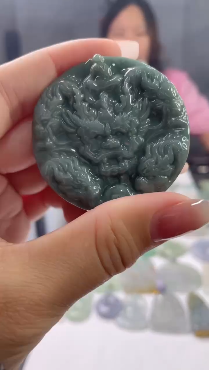 翡翠未镶嵌吊坠(不含链)1