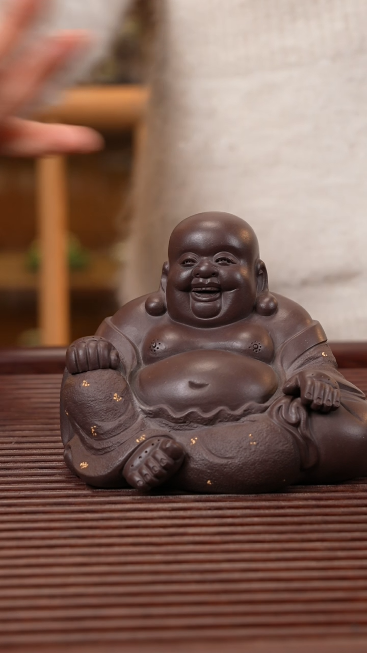 【闪购商品】紫砂茶宠紫泥弥勒