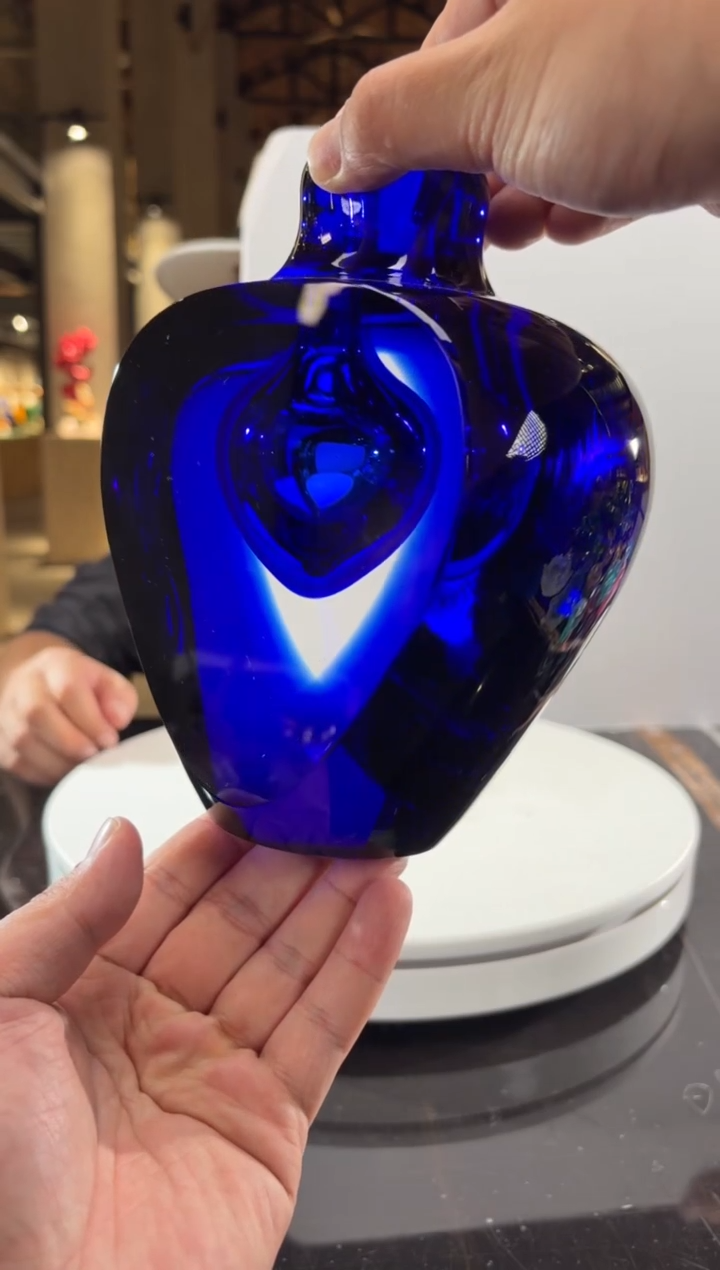 摆件璨石美学CS0102026宝石蓝艺术香薰瓶