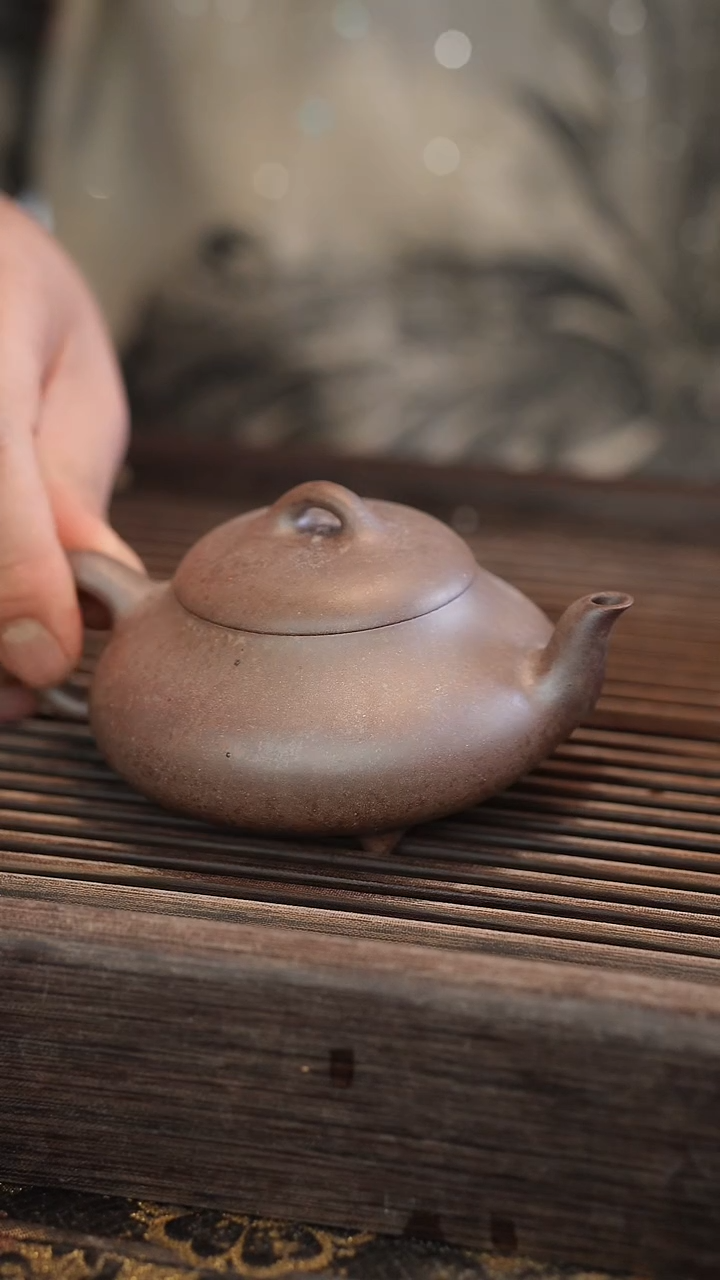 茶壶紫砂原矿手工制作宽口