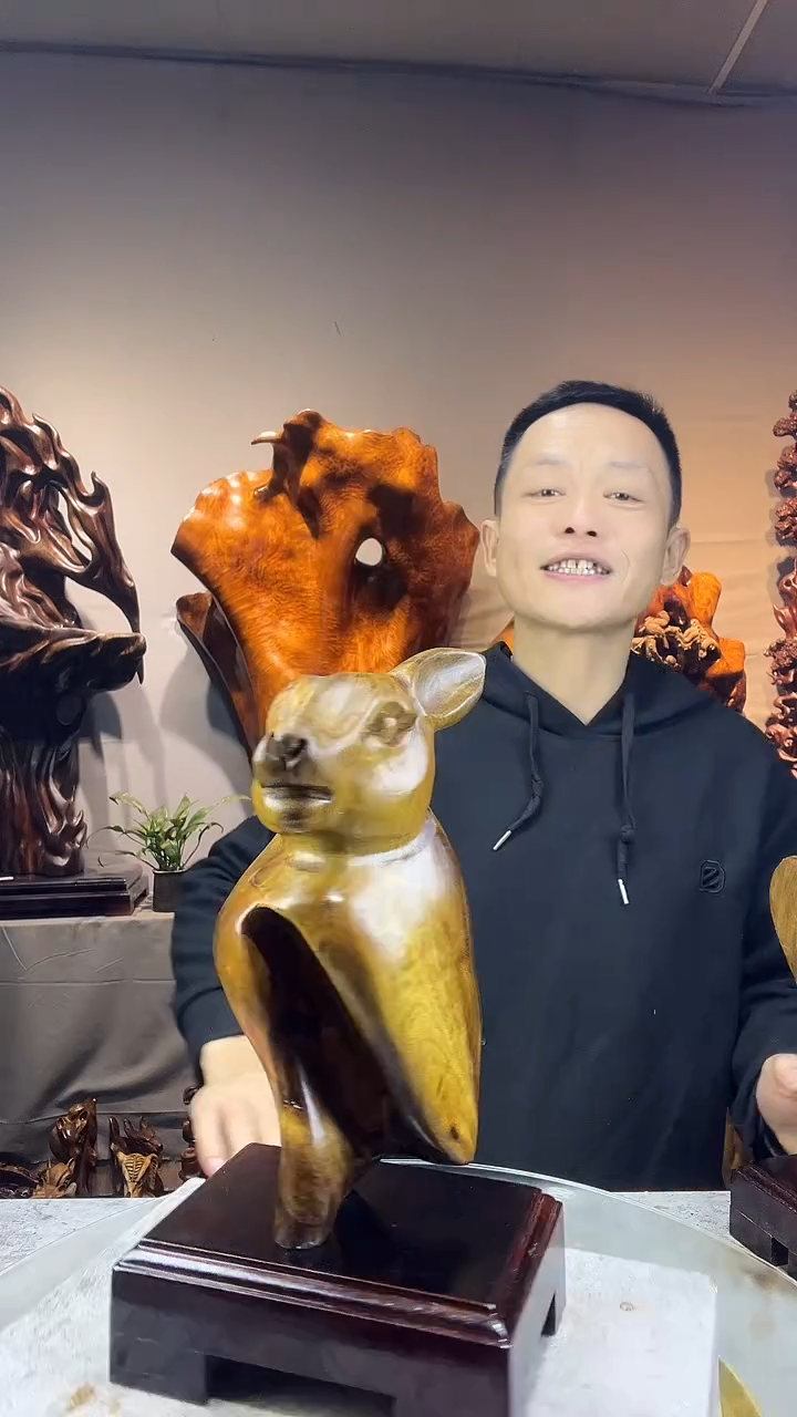 金丝楠小****景小叶桢楠随行摆件79