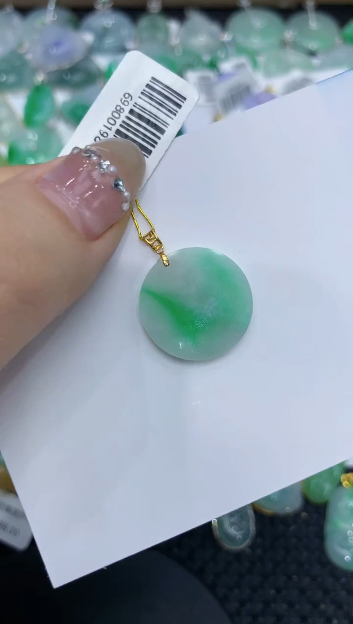 【闪购商品】翡翠颈饰18K金镶嵌 222222222