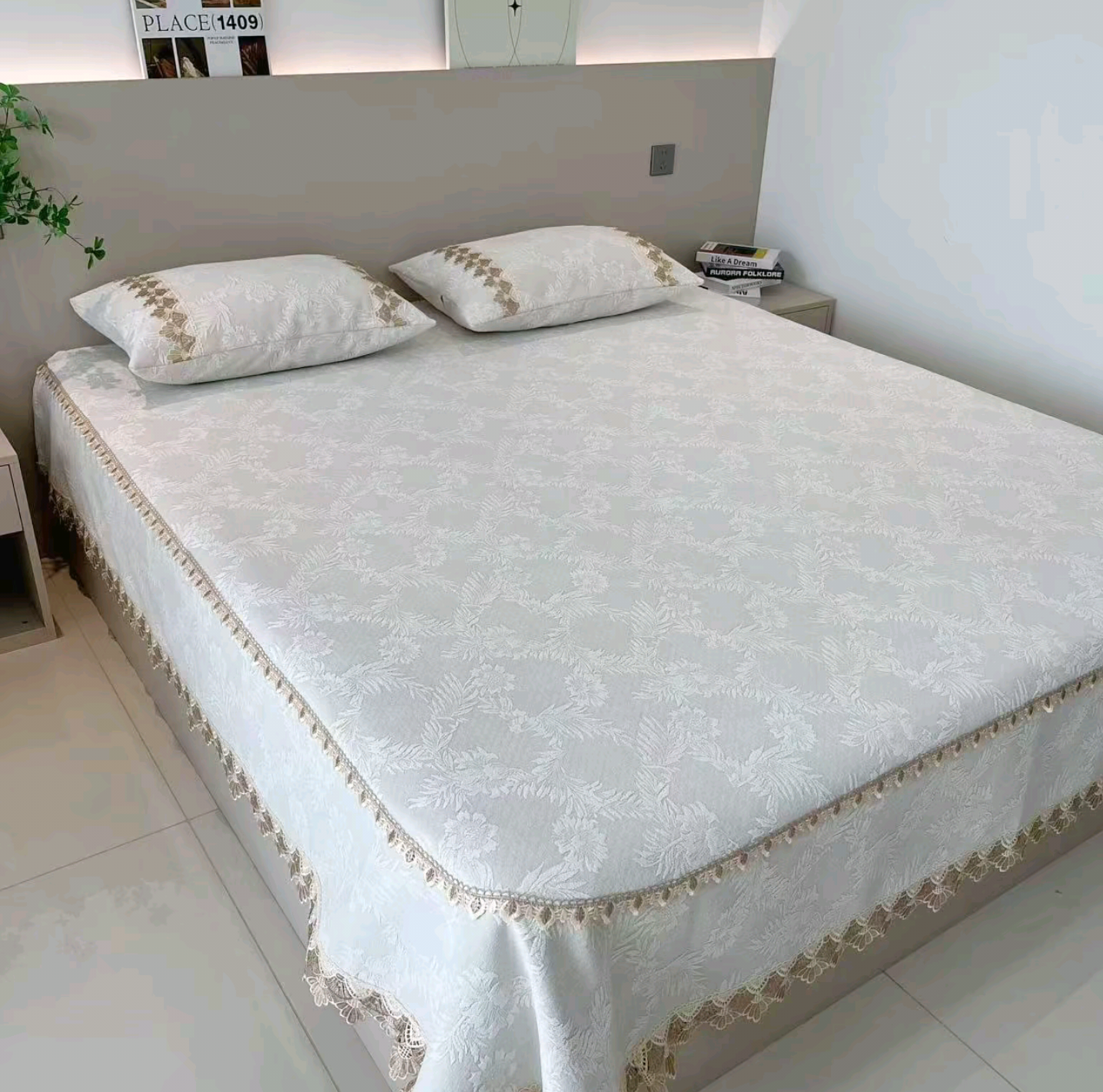 【繁花似锦床用床盖】高端雪尼尔床盖四季通用亲肤耐磨防滑床盖定制