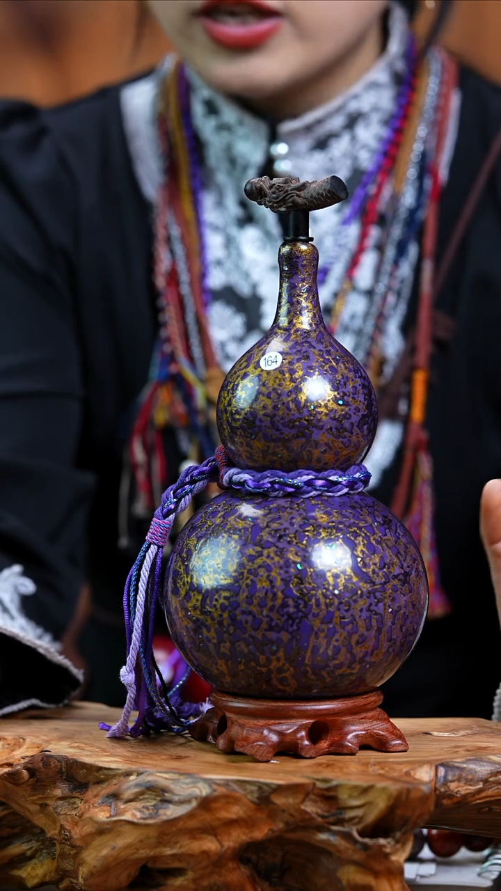 【闪购商品】164—光岳葫天然大漆酒葫芦不含漆珠