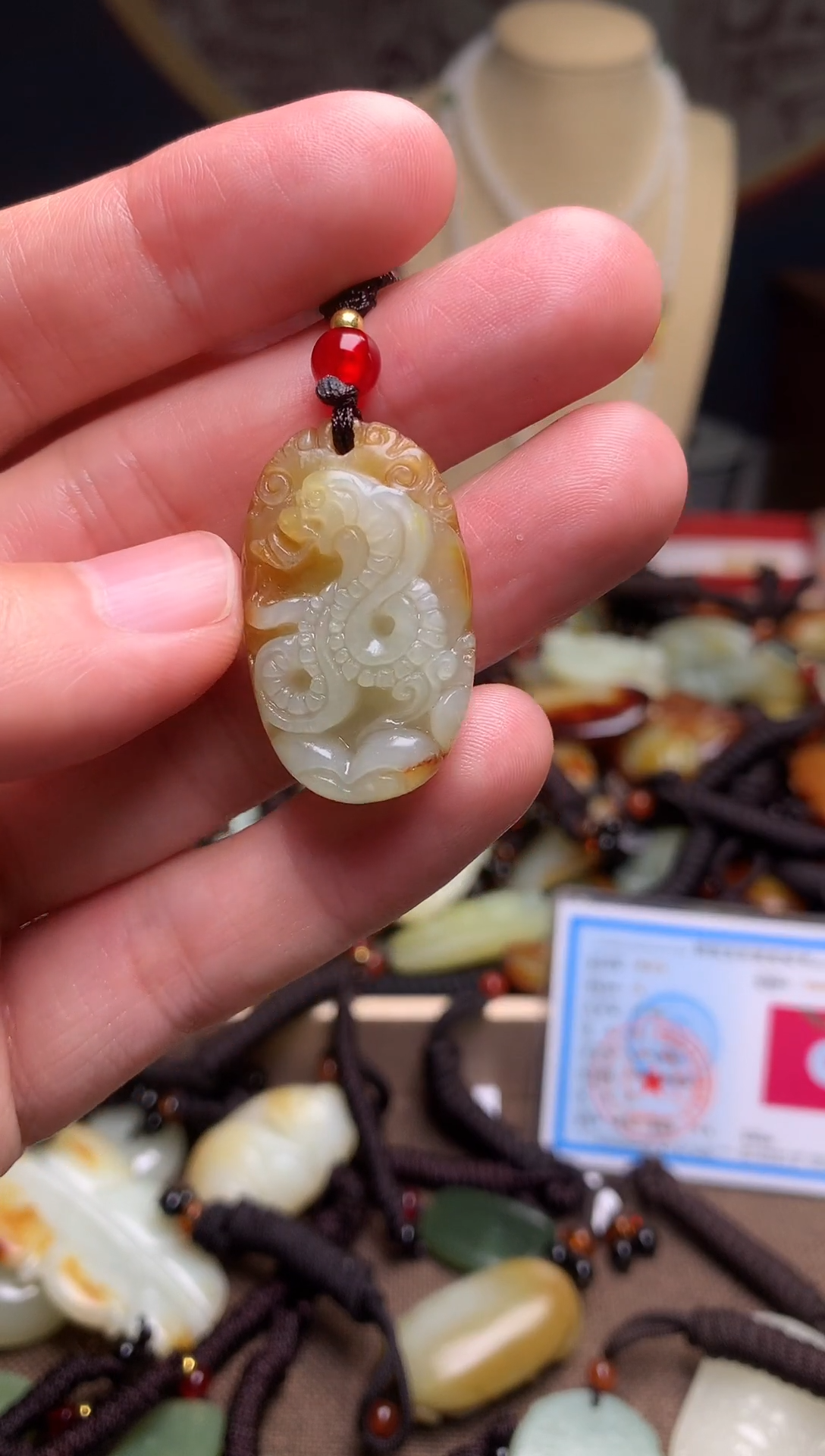 颈饰未镶嵌和田玉新疆料青海料清水和田玉吊坠