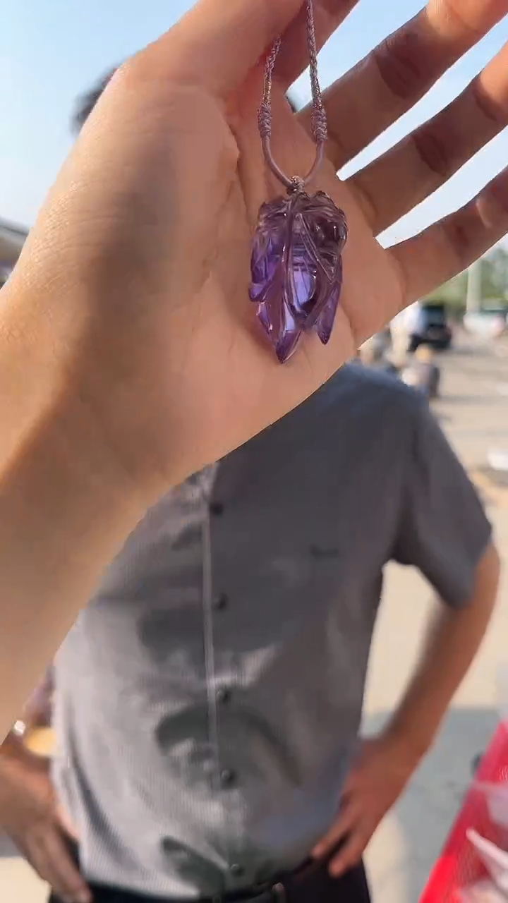 未镶嵌吊坠(赠链)紫晶天然多样性发一mm