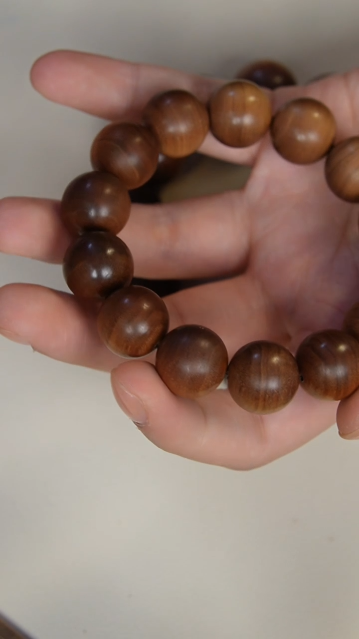 【闪购商品】檀香木手串/手链（沉水级）供奉料1.6cm老山檀香