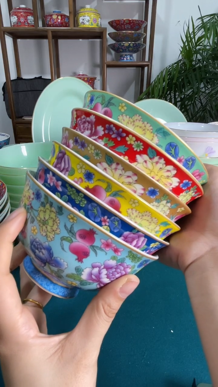 · 4.5英寸珐琅碗6个口径12厘米