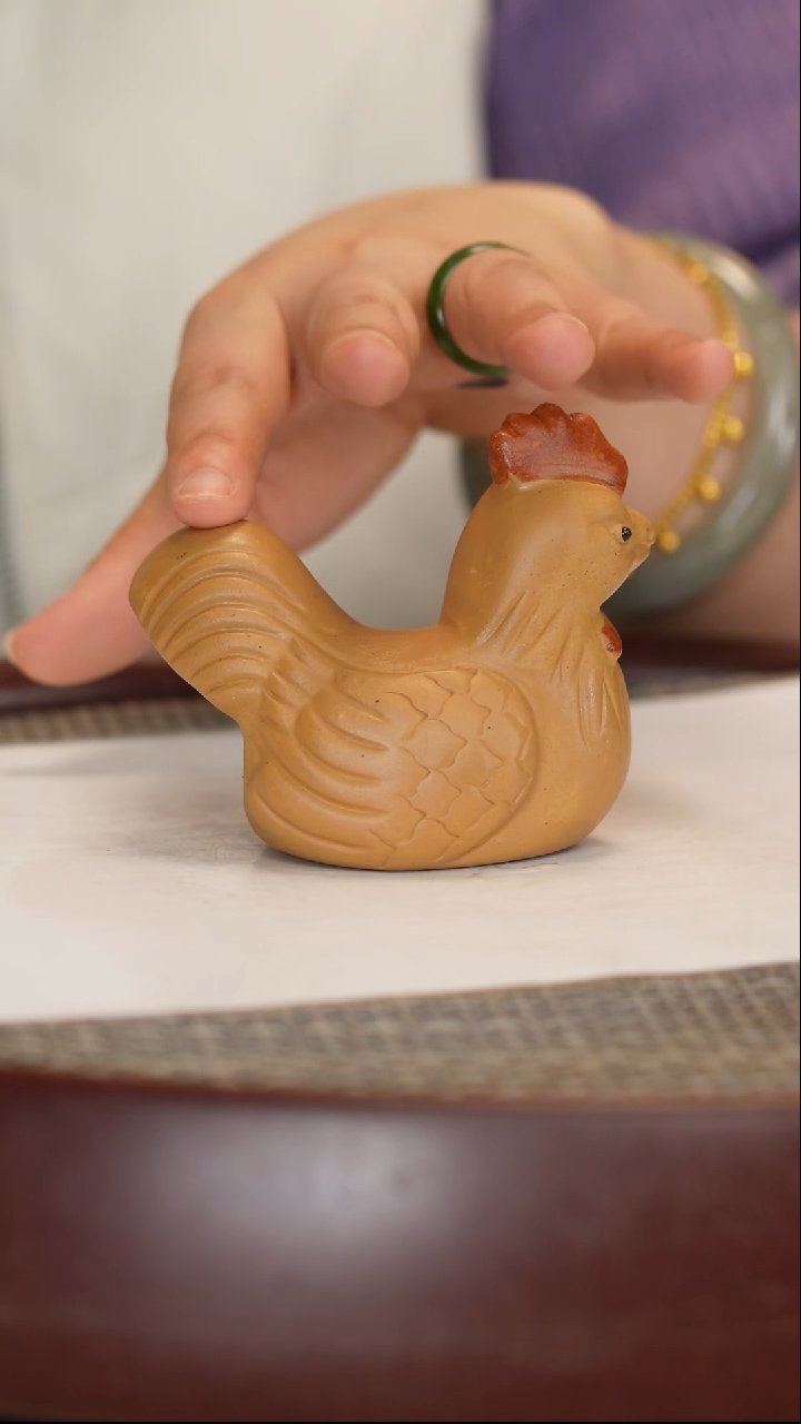 【闪购商品】紫砂茶宠黄金段 大公鸡