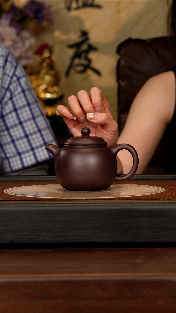 茶壶紫砂宜兴紫砂YJB 黑墩头 匏樽 