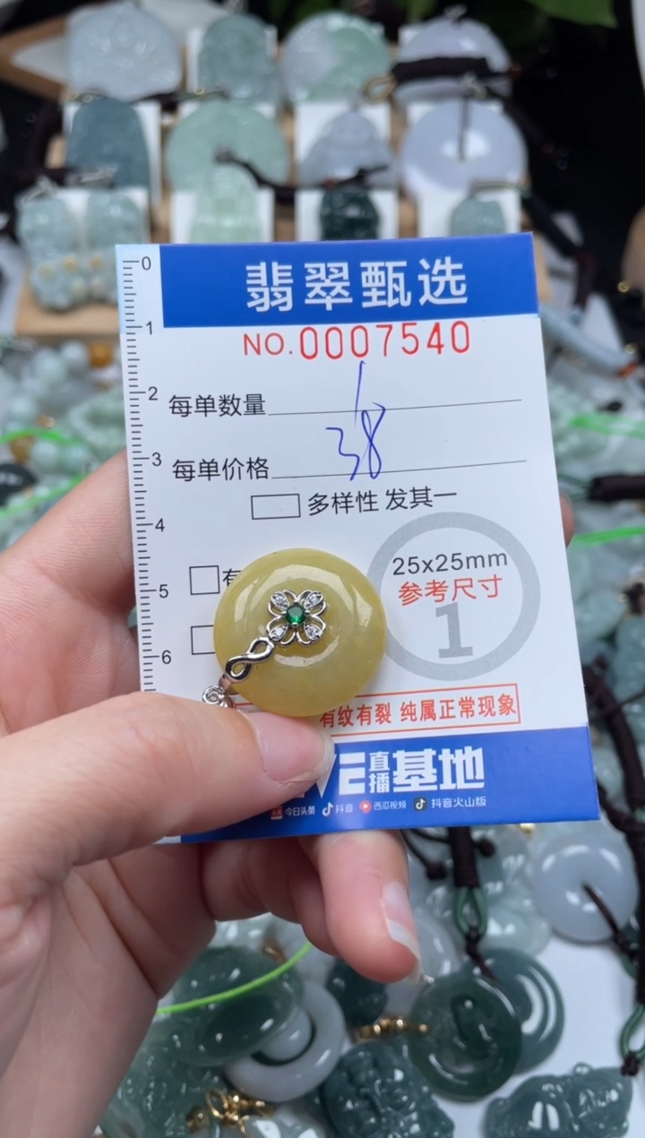【闪购商品】翡翠未镶嵌颈饰00..7540