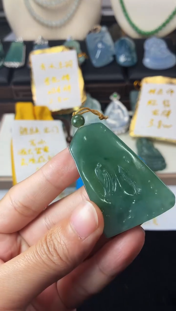 未镶嵌定制翡翠风**浪5070毛货不退不换