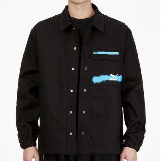 PUMA/彪马休闲男款时尚运动防风工装夹克外套 536089-01