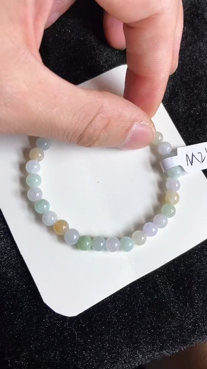 【闪购商品】翡翠手串未镶嵌天然A货翡翠手串M21