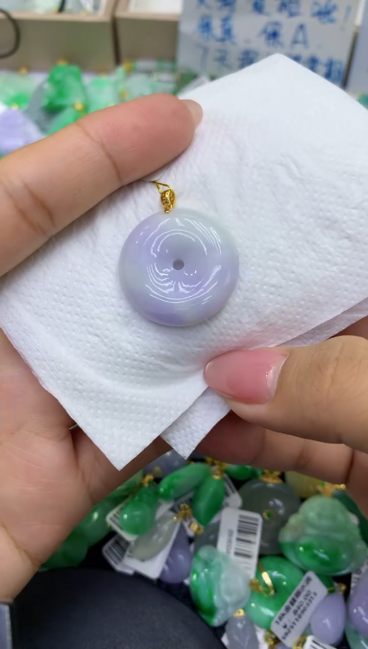 颈饰未镶嵌翡翠天然缅甸A货翡翠