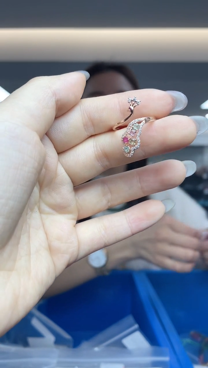 【闪购商品】碧玺`银S925镶嵌多样性发一件