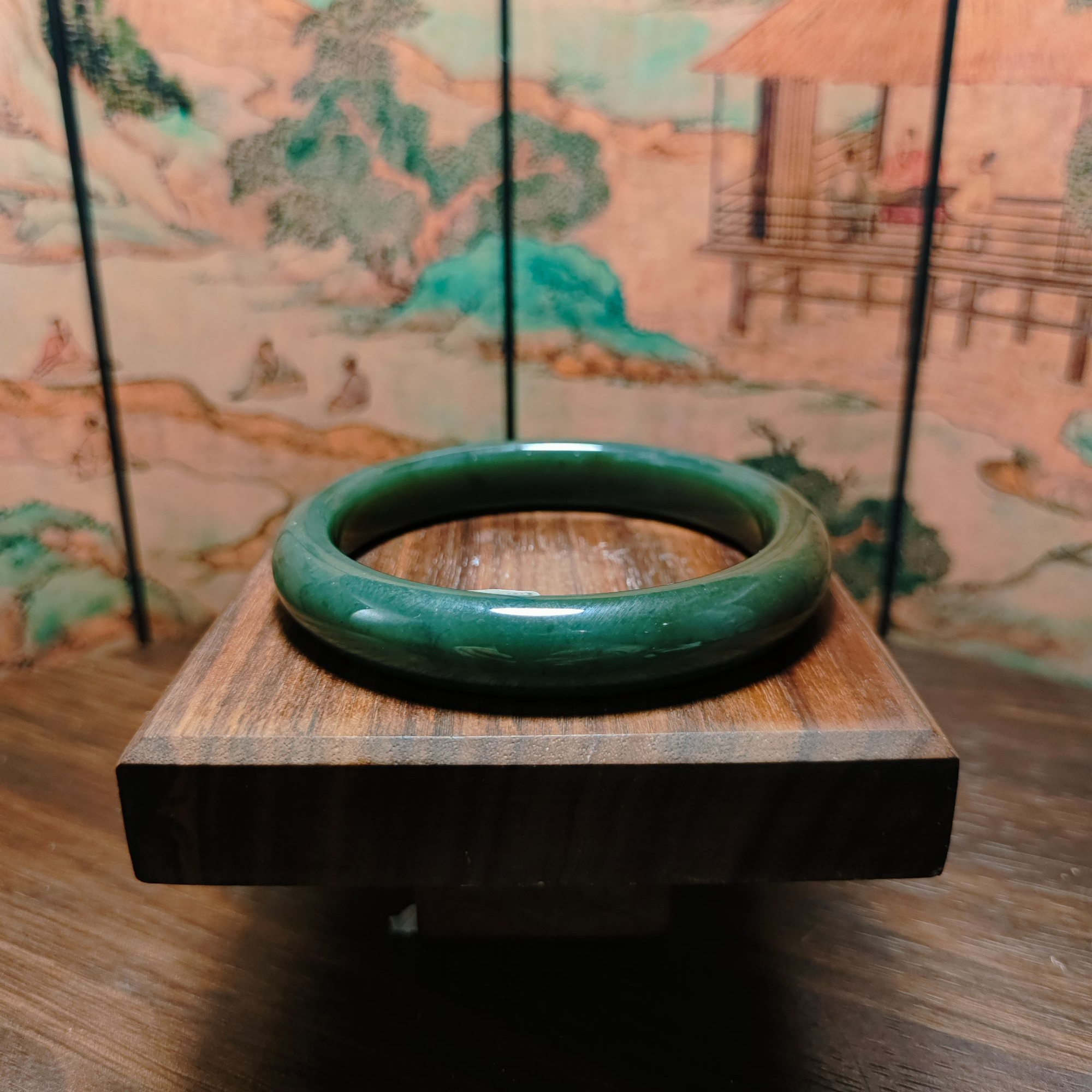 W和田玉手镯（卡65）0890