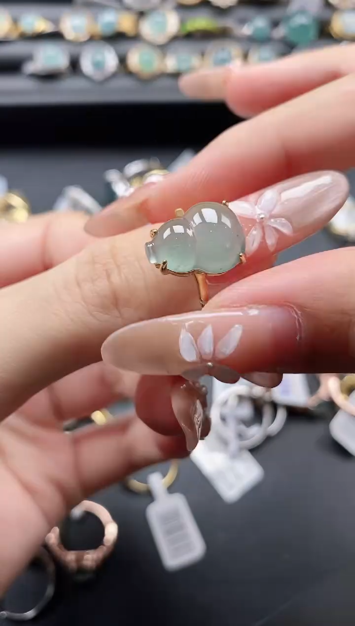 【闪购商品】翡翠戒指银S925镶嵌1111