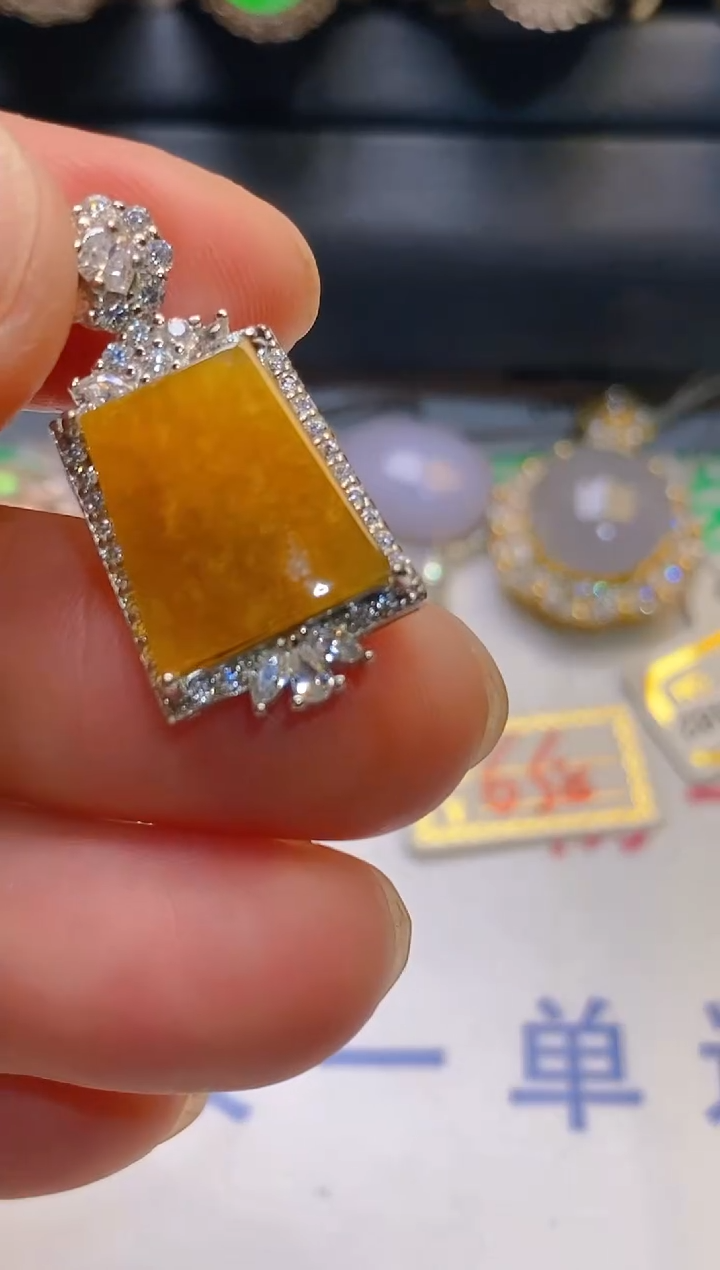 【闪购商品】翡翠耳饰银S925镶嵌天然A货翡翠1