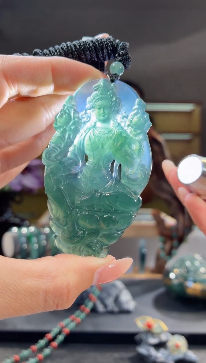 吊坠(不含链)未镶嵌翡翠度母