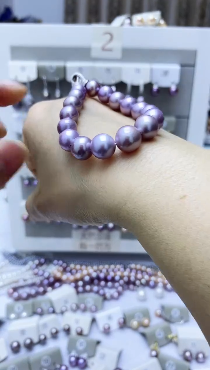 淡水珍珠手串银S925镶嵌手串4