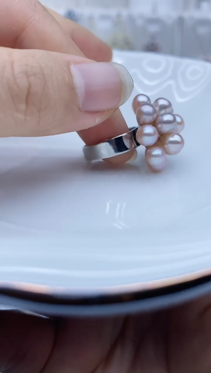 未镶嵌戒指淡水珍珠戒指多样性发其一