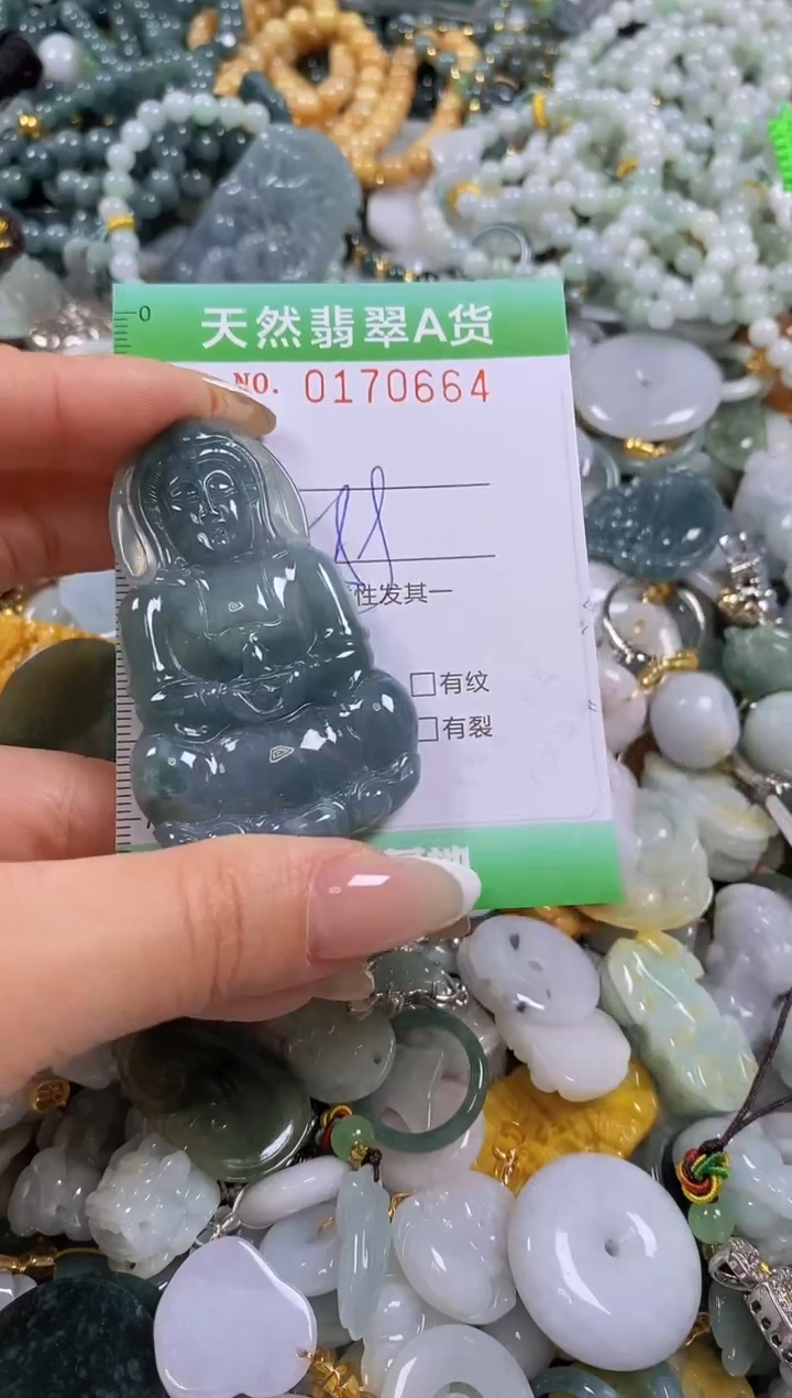 翡翠未镶嵌颈饰闪购0170664多样性发其一