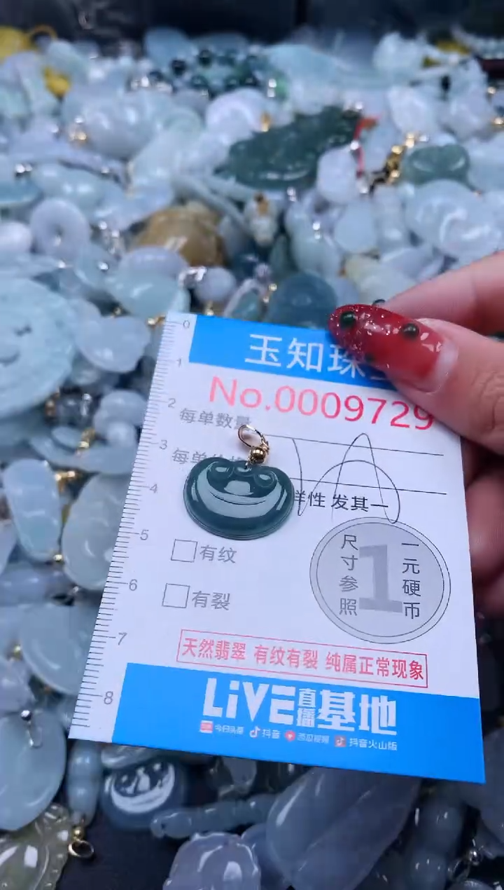 【闪购商品】翡翠吊坠(不含链)未镶嵌9729