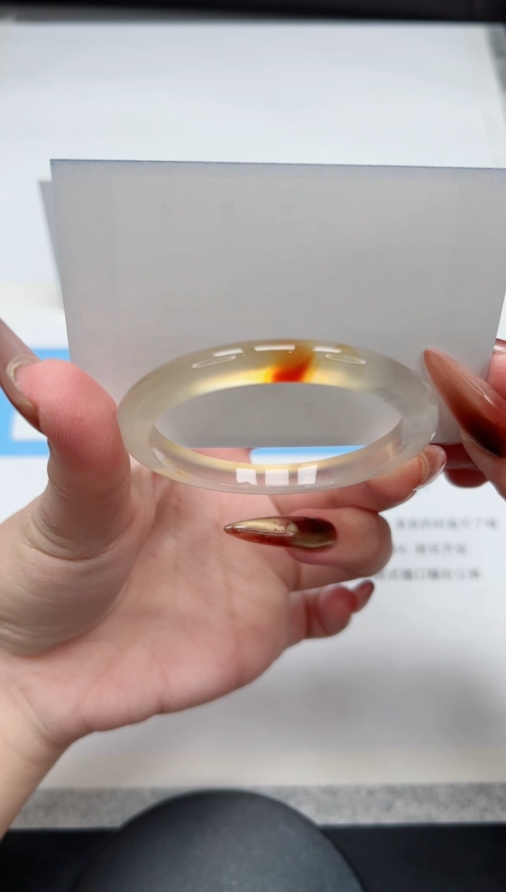 【闪购商品】玛瑙/玉髓手镯未镶嵌318/香槟52