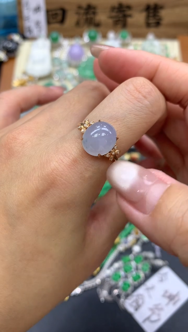 【闪购商品】翡翠戒指18K金镶嵌288-中国好珍宝