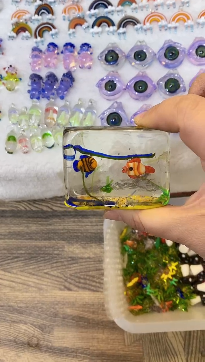 【闪购商品】琉璃手工艺品冰块鱼